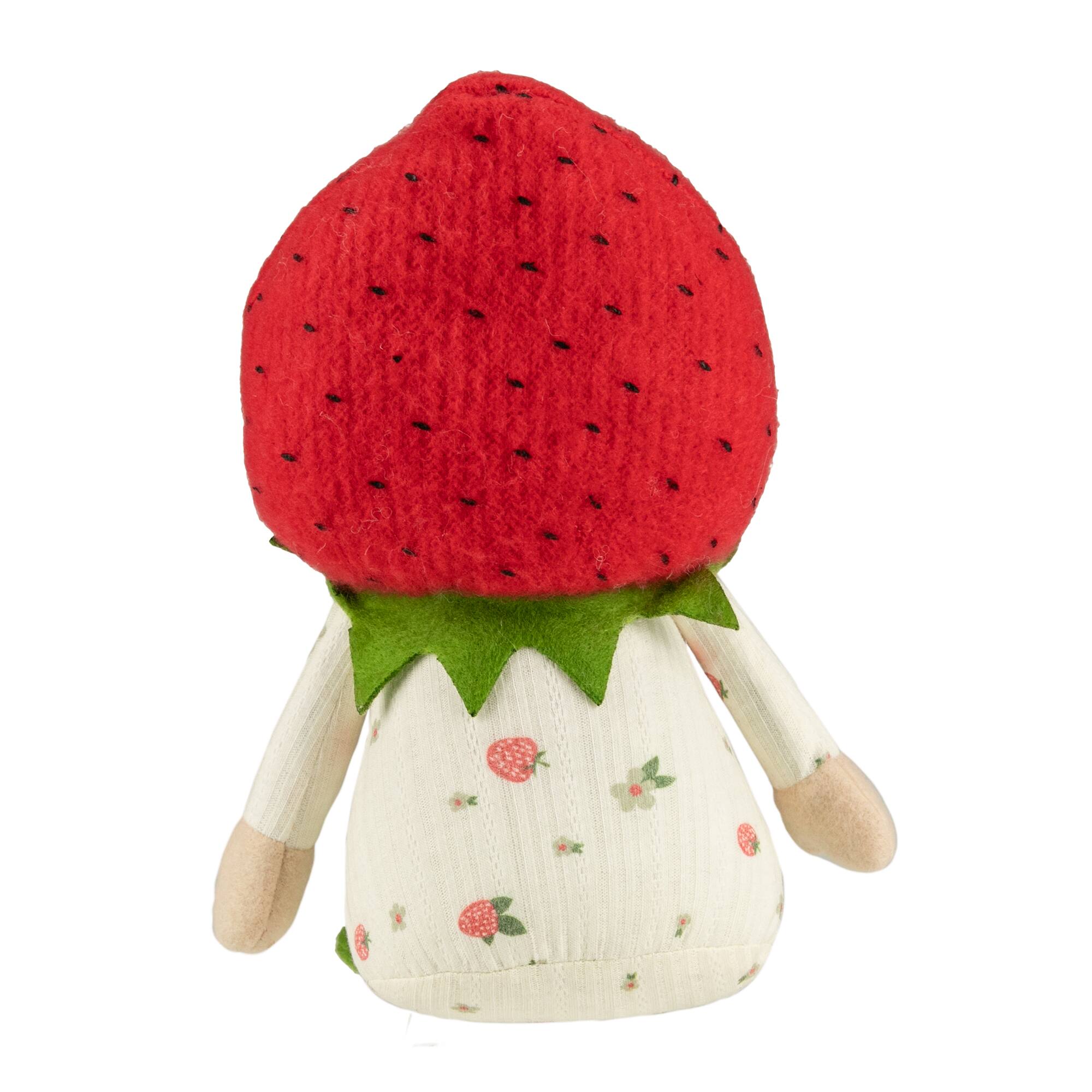 9.5" Green & Red Boy Springtime Strawberry Gnome